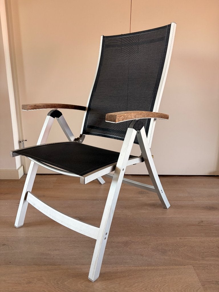 Tuin stoelen (triniti), Ophalen, 6 zitplaatsen, Teakhout, Zo goed als nieuw