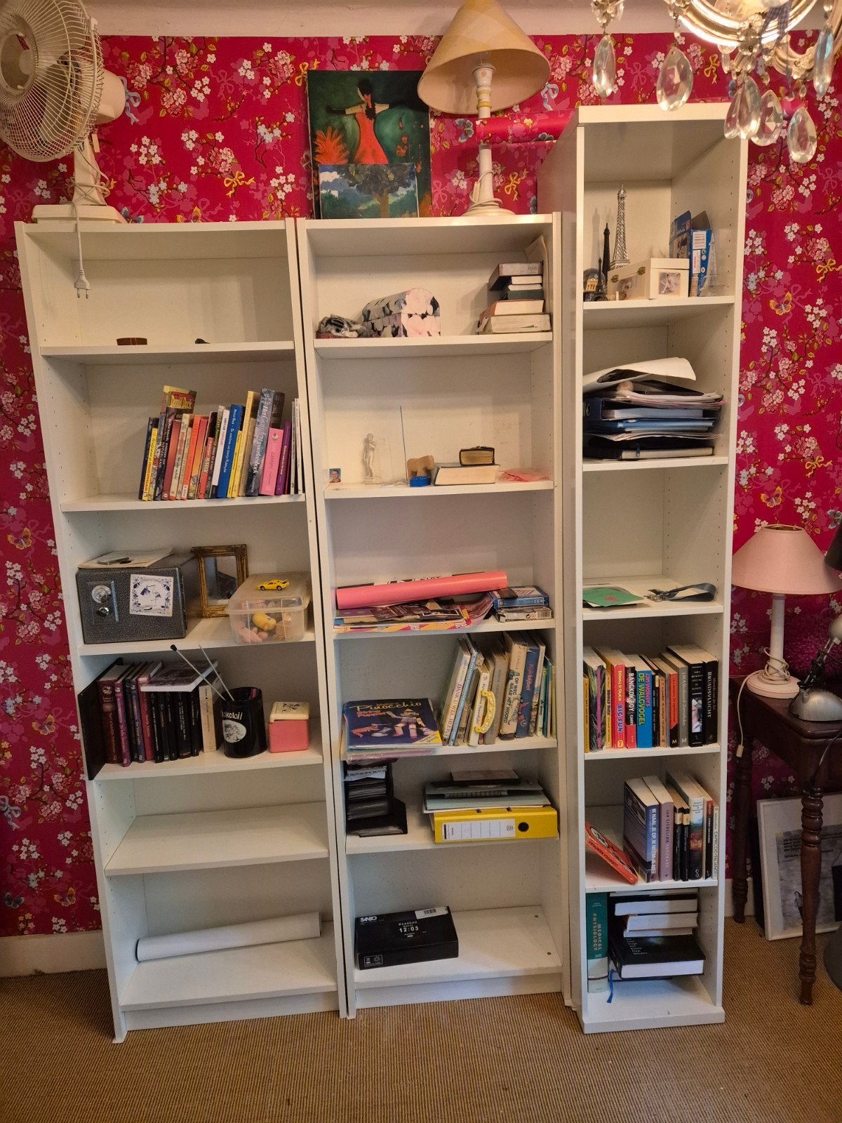 Billy en Bonde boekenkasten, Ophalen, Met plank(en), Gebruikt, 200 cm of meer