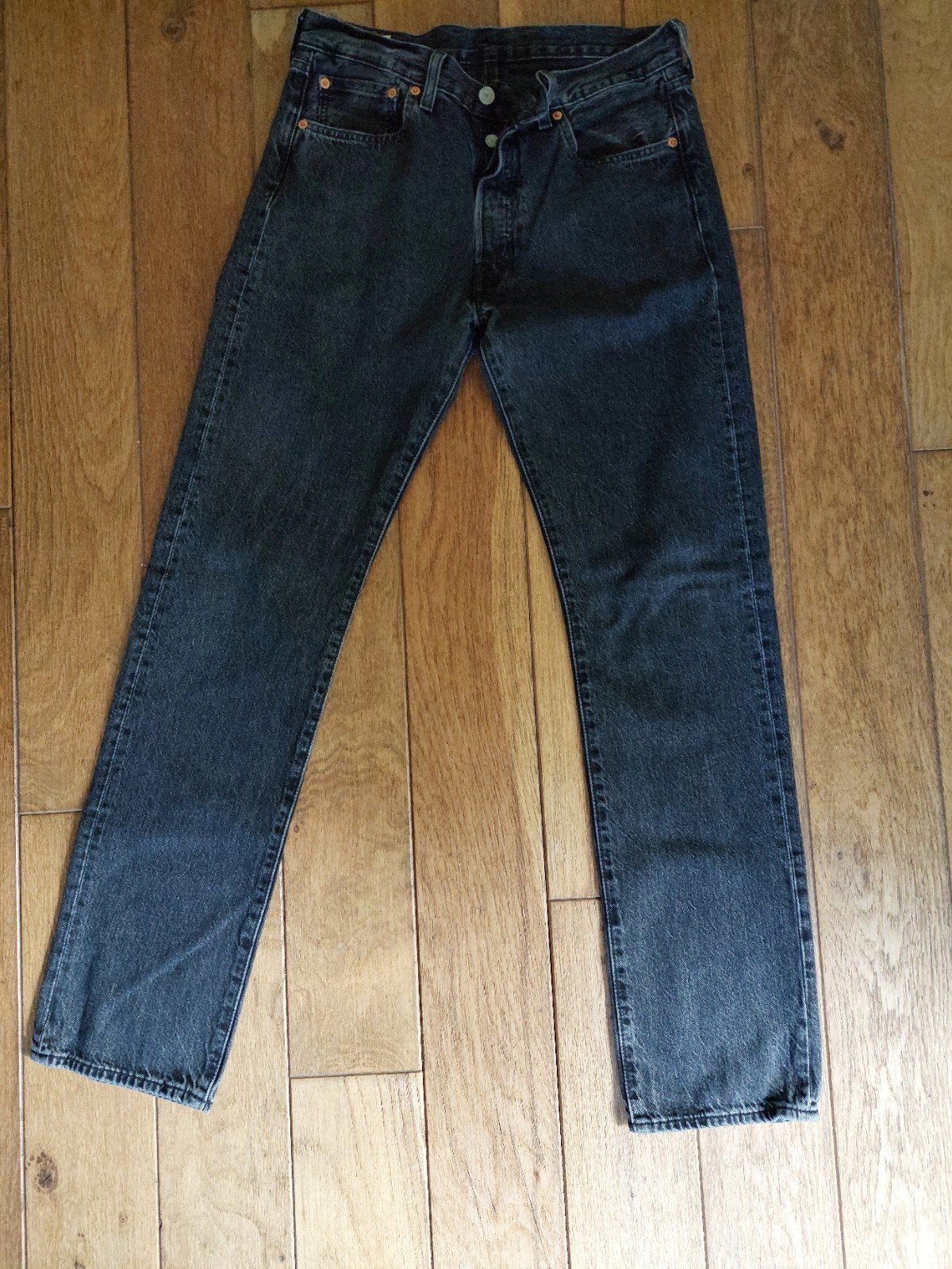 Levi's 501 Jeans - Zwart/Grijs - W32/34, Levi's, Zwart, W32 (confectie 46) of kleiner, Ophalen of Verzenden