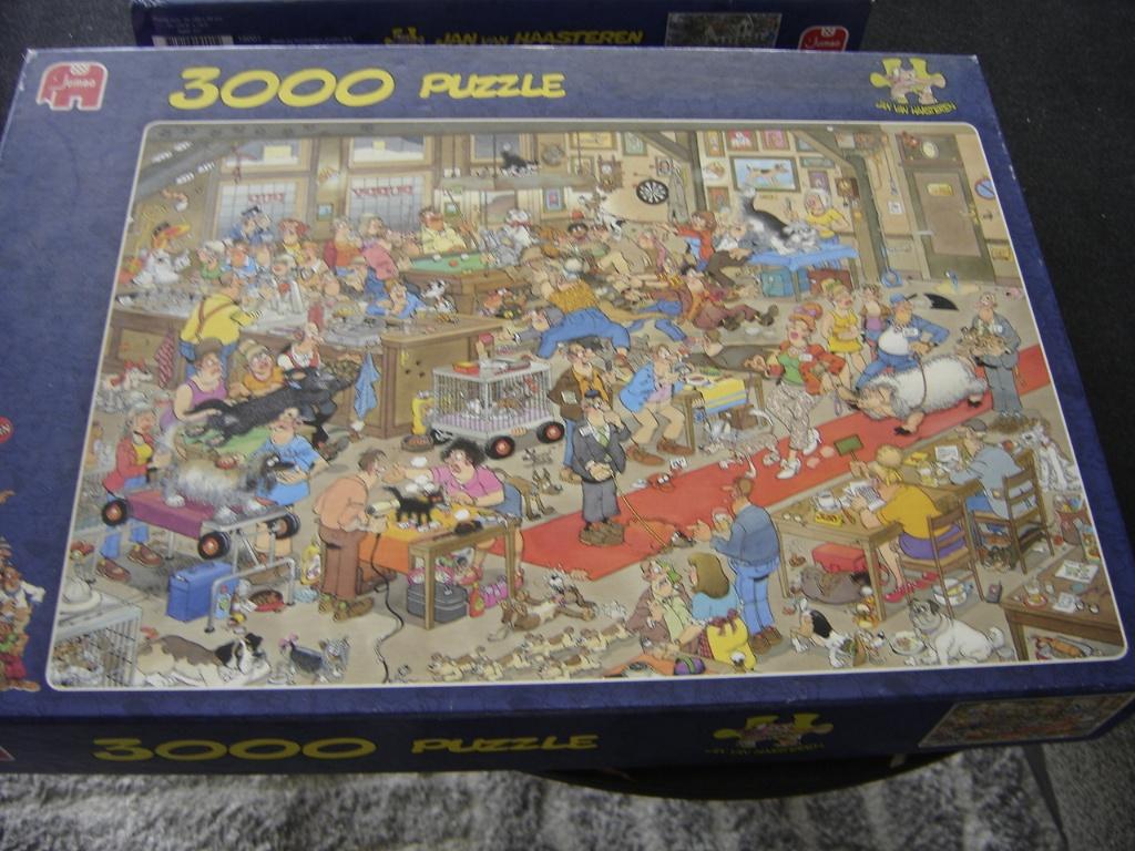 jan van haasteren puzzel 3000 stukjes, Hobby en Vrije tijd, Denksport en Puzzels, Ophalen, Meer dan 1500 stukjes, Zo goed als nieuw