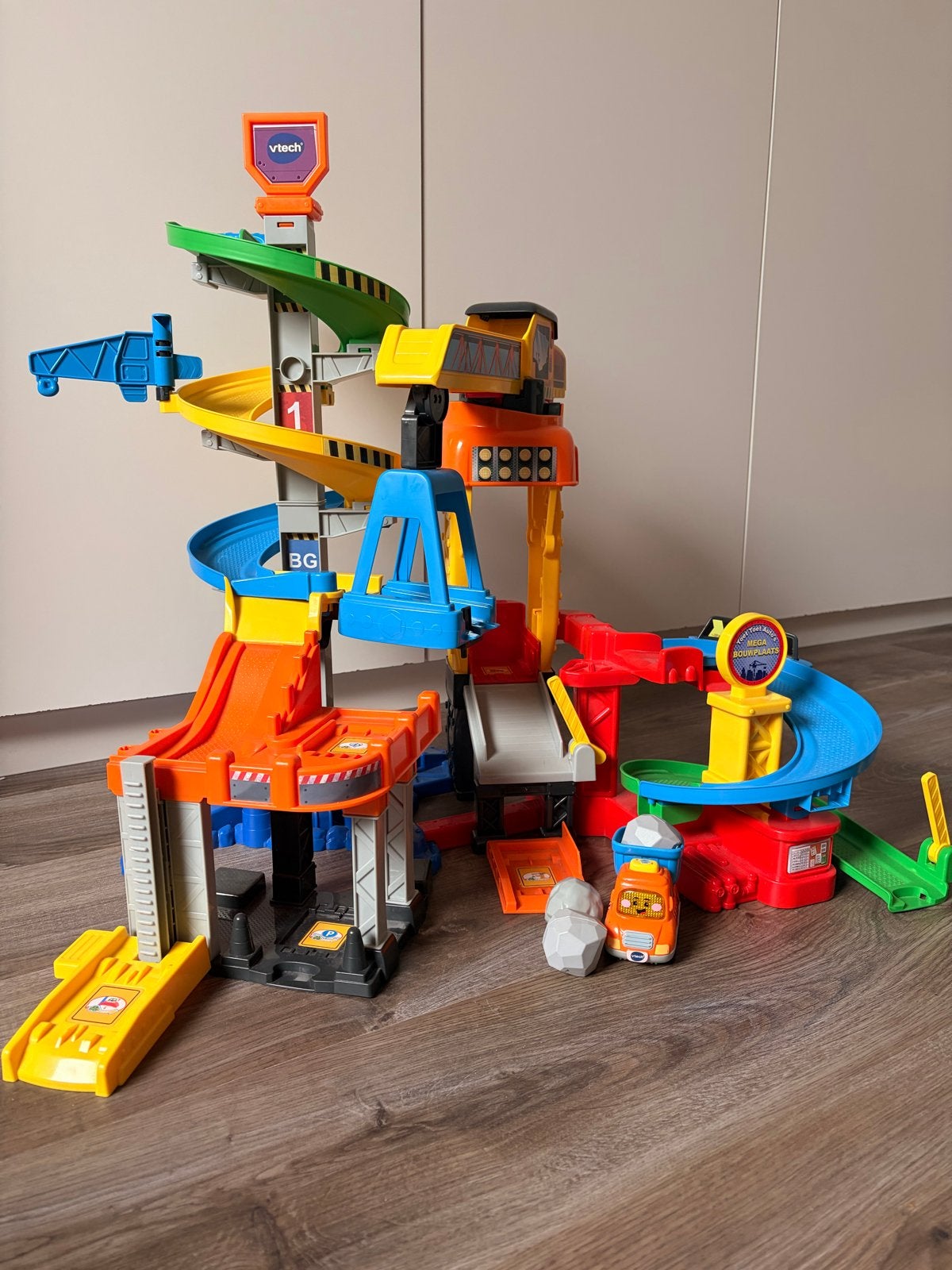VTech Toet Toet Auto's Mega Bouwplaats compleet, Ophalen, Gebruikt
