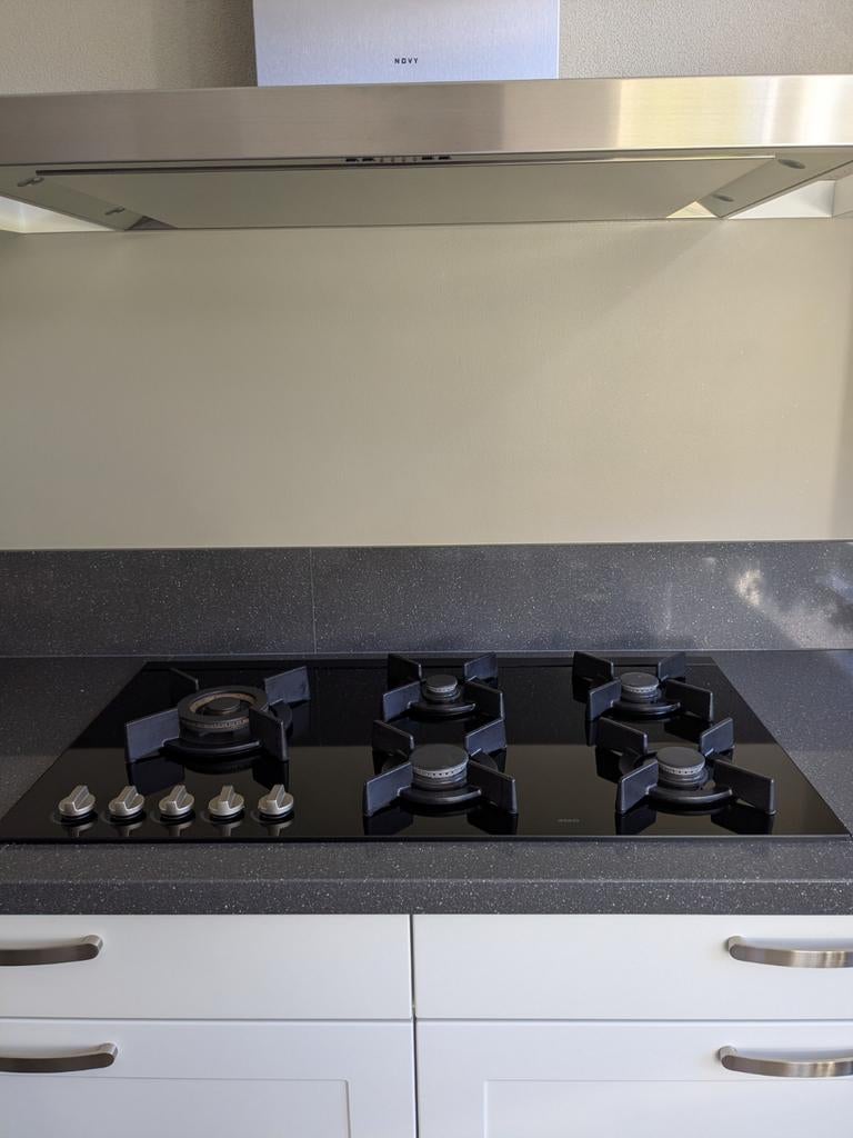 Prachtige ATAG 5 pits gas op glas kookplaat met wokbrander, Witgoed en Apparatuur, Kookplaten, Ophalen, Gebruikt, Inbouw, Gas