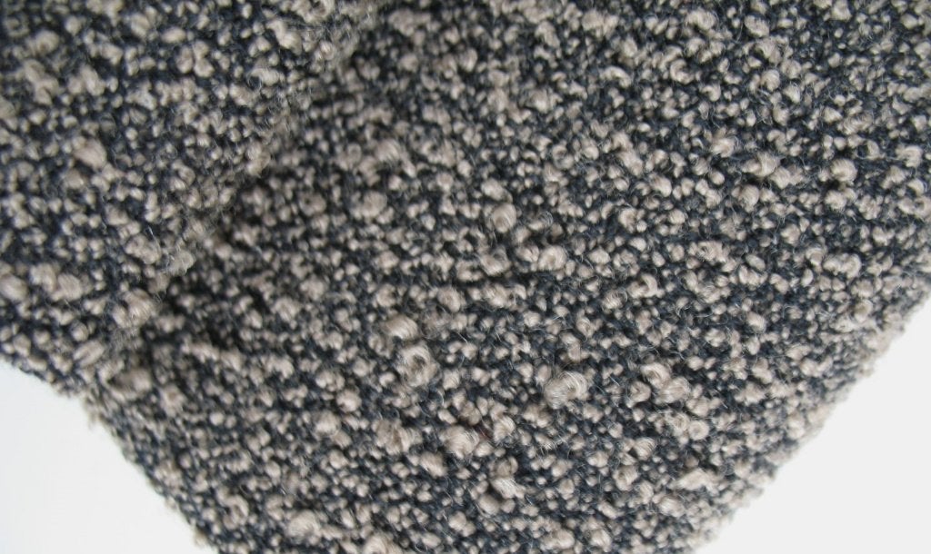 De Ploeg Dune 06/78 bouclé; beige/zwart; restant meubelstof, Hobby en Vrije tijd, Stoffen en Lappen, Wol, 120 cm of meer, Beige