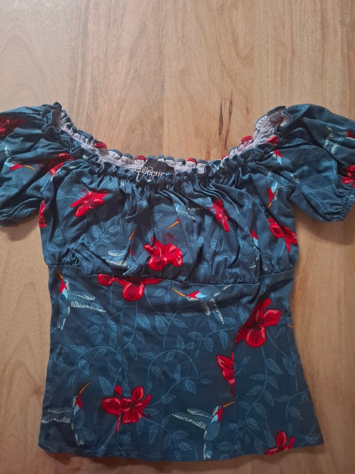 Collectif London Carmen Top XS - Van Top Vintage, Kleding | Dames, Ophalen of Verzenden, Zo goed als nieuw, Maat 34 (XS) of kleiner