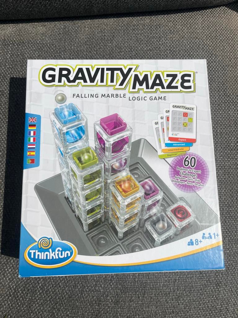 Gravity Maze - Logisch knikkerdoolhofspel van Thinkfun, Een of twee spelers, Ophalen, Zo goed als nieuw