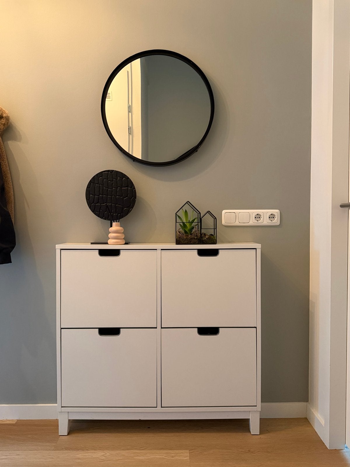 Ikea STÄLL schoenenkast 4 vaks wit, Ophalen, Zo goed als nieuw