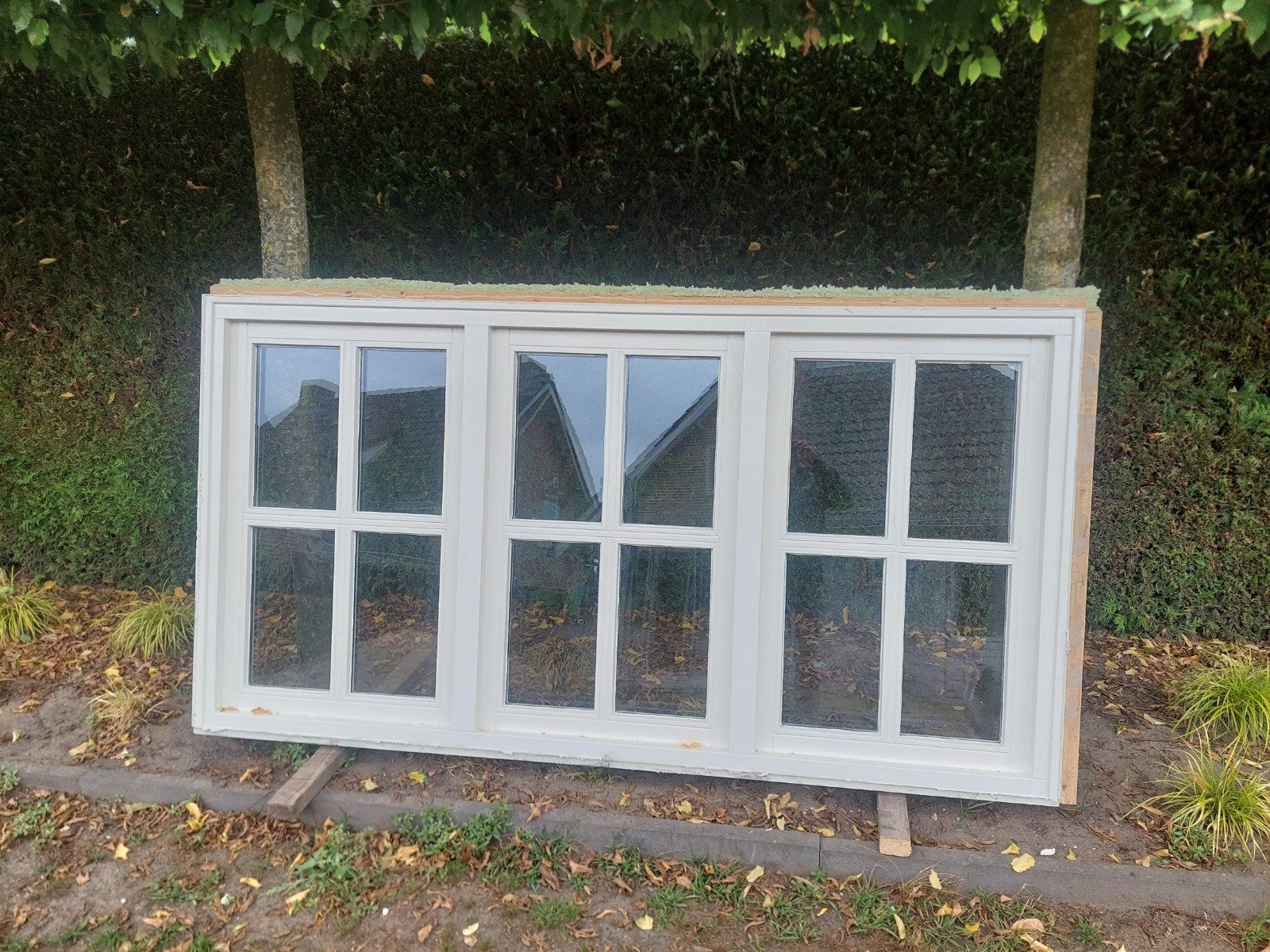 kozijn vast, Doe-het-zelf en Verbouw, Kozijnen en Schuifpuien, Ophalen, Zo goed als nieuw, Inclusief glas, 75 tot 150 cm