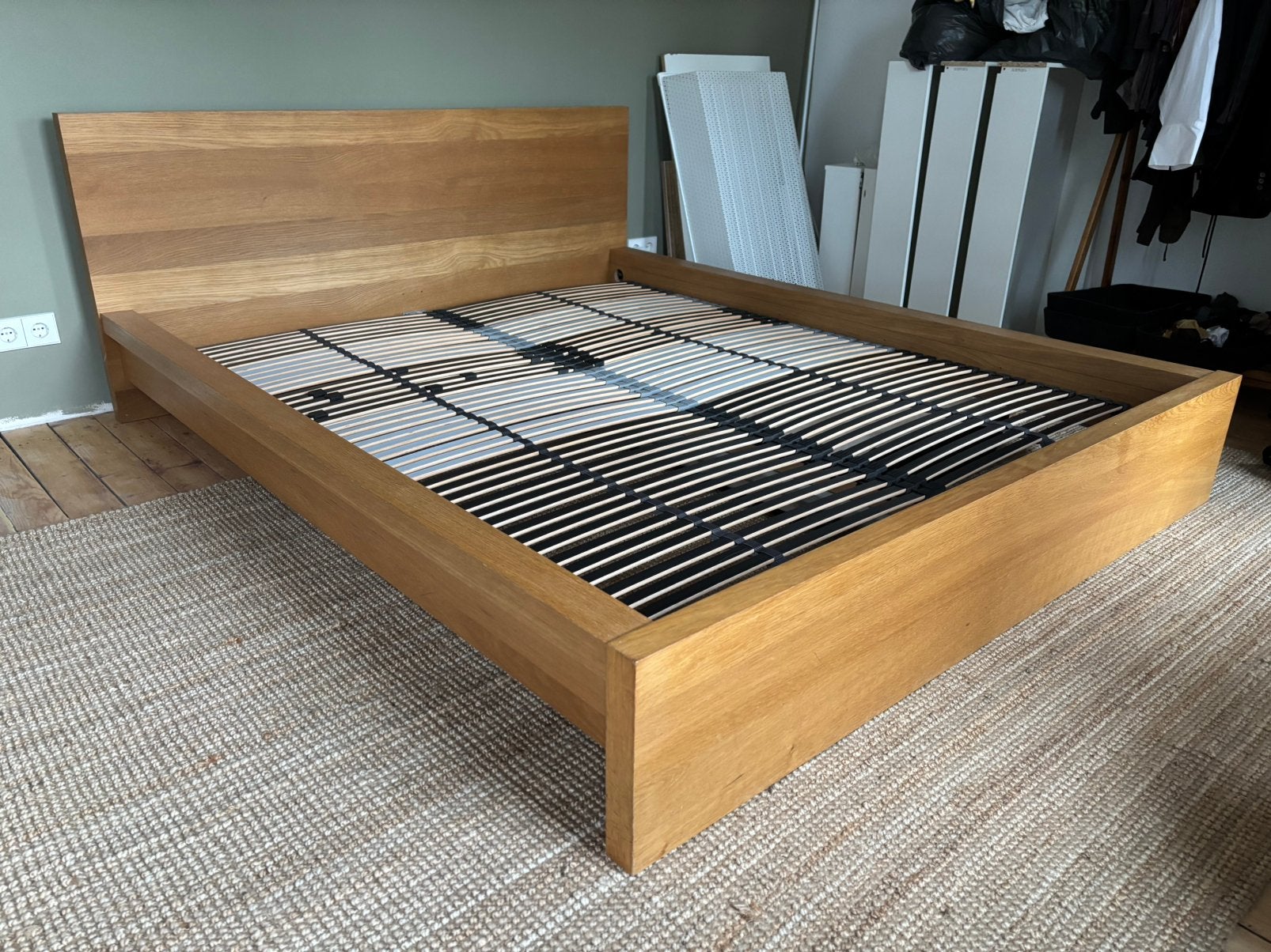 IKEA Malm bed 1,6x2,0m met 2 verstelbare lattenbodems, Ophalen, Gebruikt, Overige kleuren, Tweepersoons