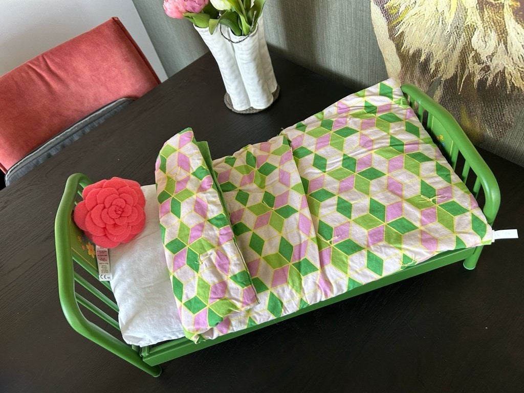 American girl doll AG origineel poppen bed van Kit, Verzamelen, Poppen, Ophalen of Verzenden, Nieuw, Pop