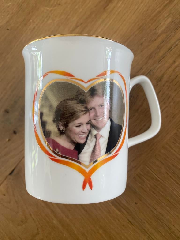 Originele Oranje Collectie Mok Willem-Alexander & Máxima, Ophalen of Verzenden, Zo goed als nieuw, Nederland, Overige typen