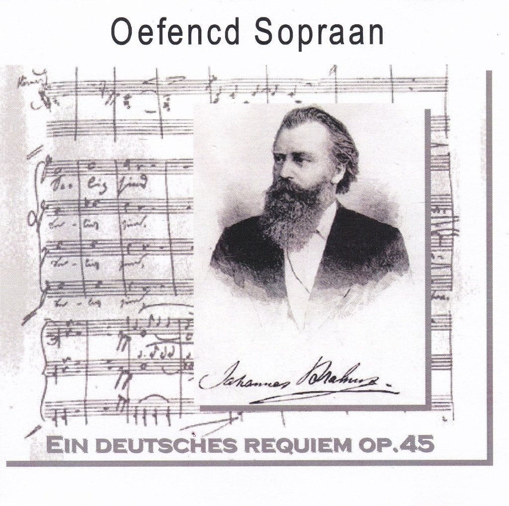 Oefen CD Sopraan Ein Deutsches Requiem Op.45 Brahms, Gebruikt, Brahms, Ophalen of Verzenden, Romantiek