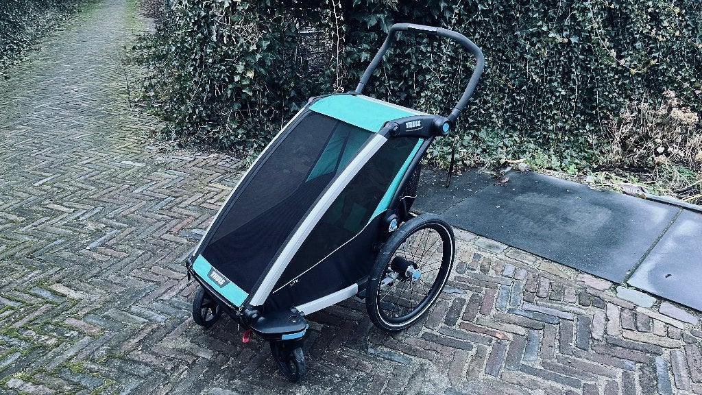 Thule Chariot Lite + Jogging kit, Opvouwbaar, 20 tot 40 kg, Ophalen of Verzenden, Zo goed als nieuw