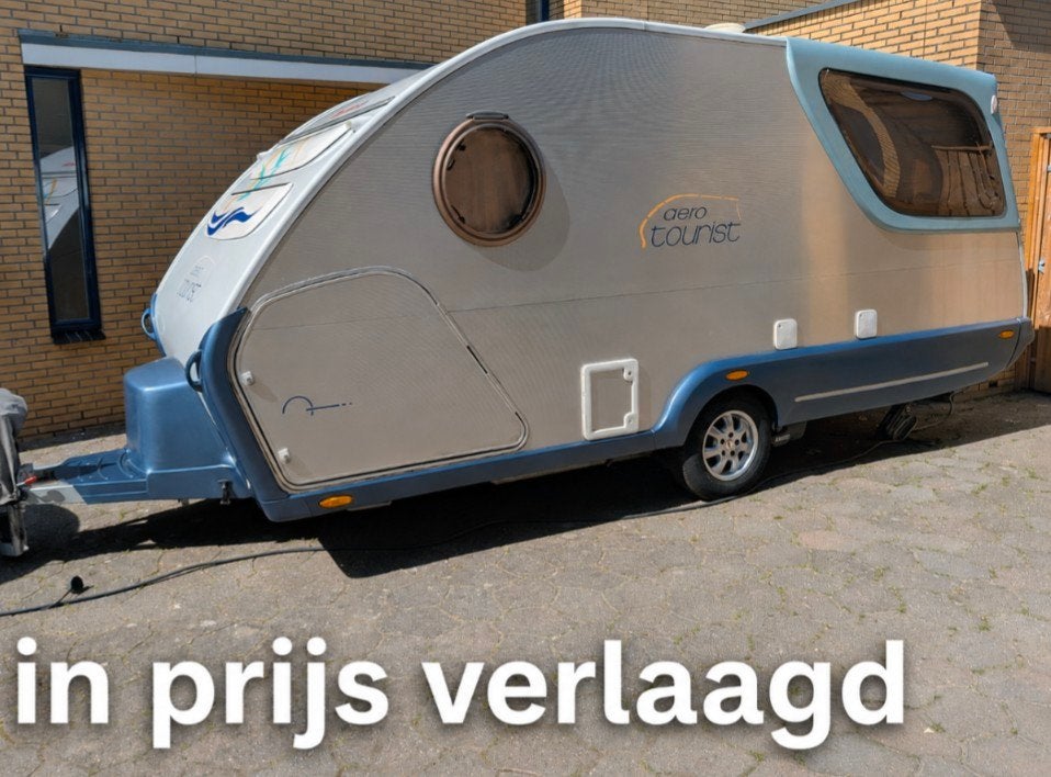 Schitterende retro Dethleffs Aero Toerist (2002) Of-Grid, Standaardzit, Schokbreker, Particulier, Dwarsbed