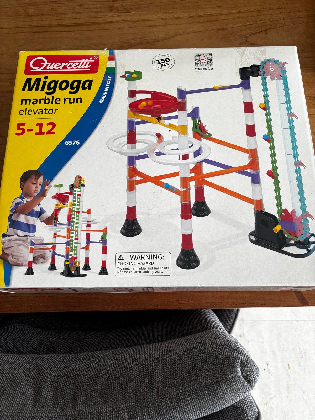 Quercetti Migoga knikkerbaan met lift - Compleet, Ophalen of Verzenden, Gebruikt, Bouwen