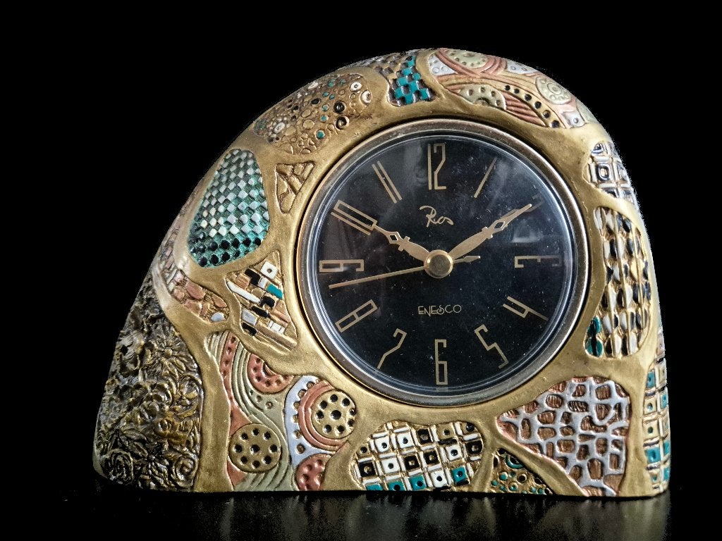 Mooie zeer zeldzame Enesco klok design Ed van Rosmalen, Antiek en Kunst, Ophalen of Verzenden