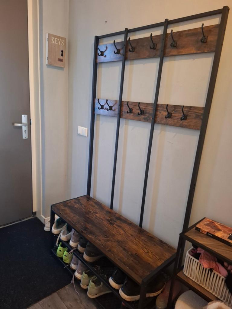 Kapstok met schoenenrek, Huis en Inrichting, Woonaccessoires | Kapstokken, Gebruikt, 150 tot 200 cm, Hout, Ophalen