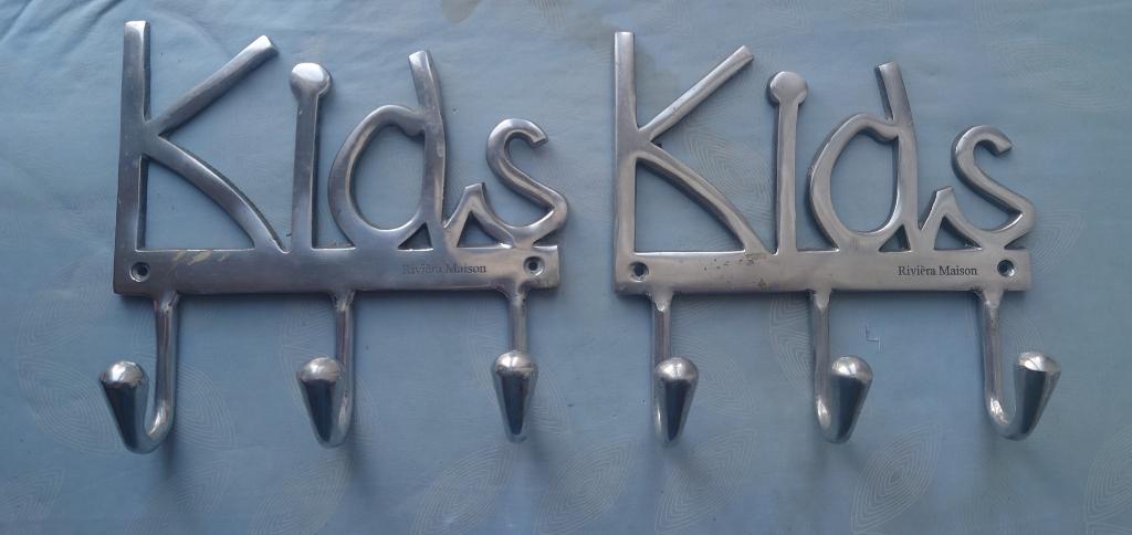 2x Riviera Maison Kids Kapstokjes - Aluminium, Ophalen of Verzenden