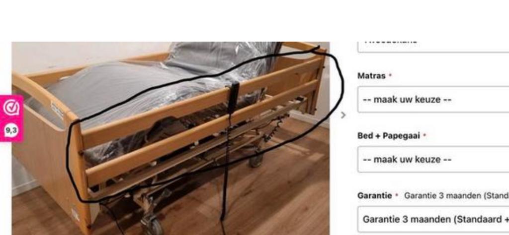 Invacare zij hekken 4 stuks. ( hoog laag bed), Ophalen