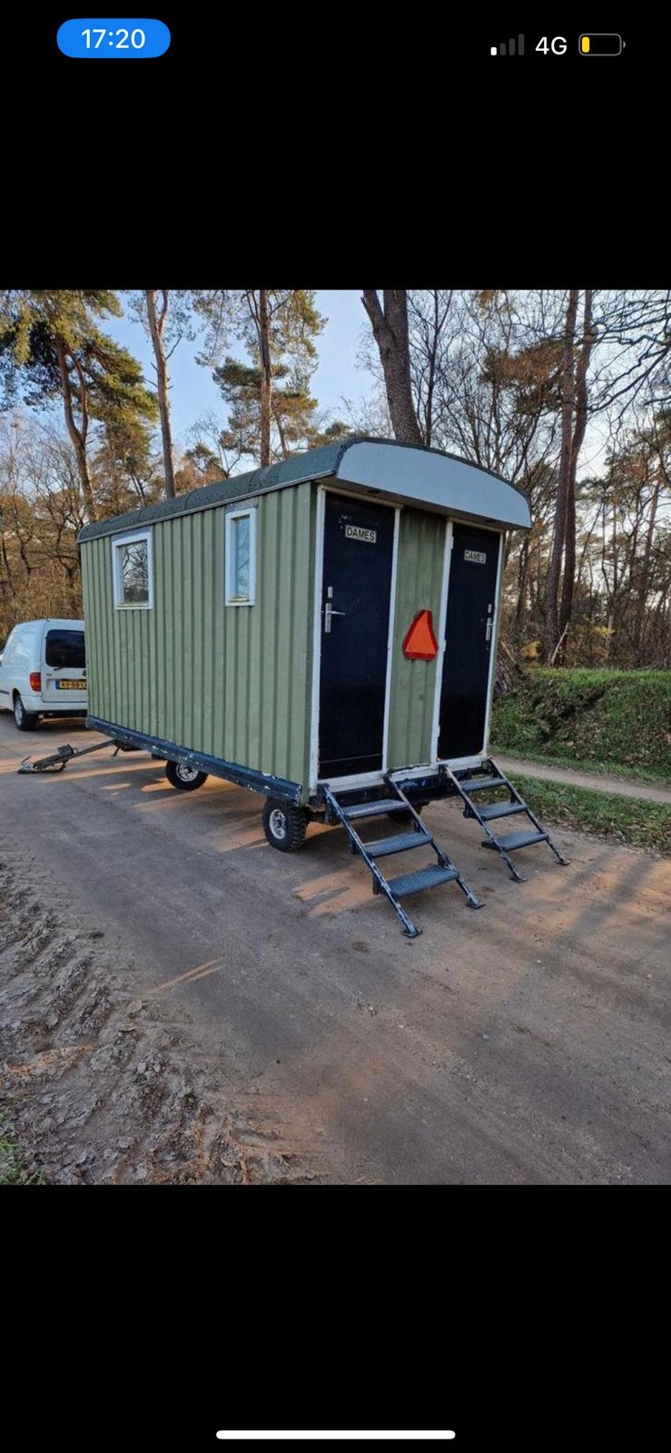 Nette wc wagen te huur, Ophalen of Verzenden, Zo goed als nieuw, Overige