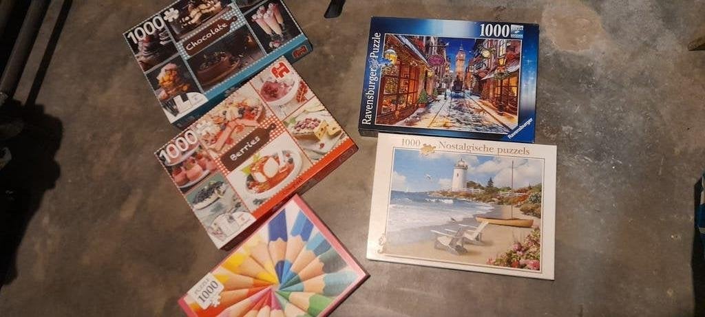 Diverse puzzels, Hobby en Vrije tijd, Denksport en Puzzels, Ophalen, 500 t/m 1500 stukjes, Gebruikt, Legpuzzel