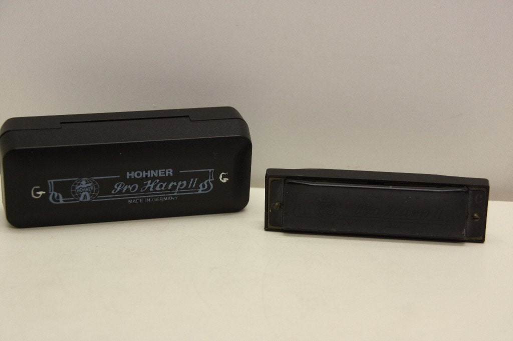 Hohner Pro Harp II mondharmonica in originele cassette., Ophalen of Verzenden, Met koffer of doosje