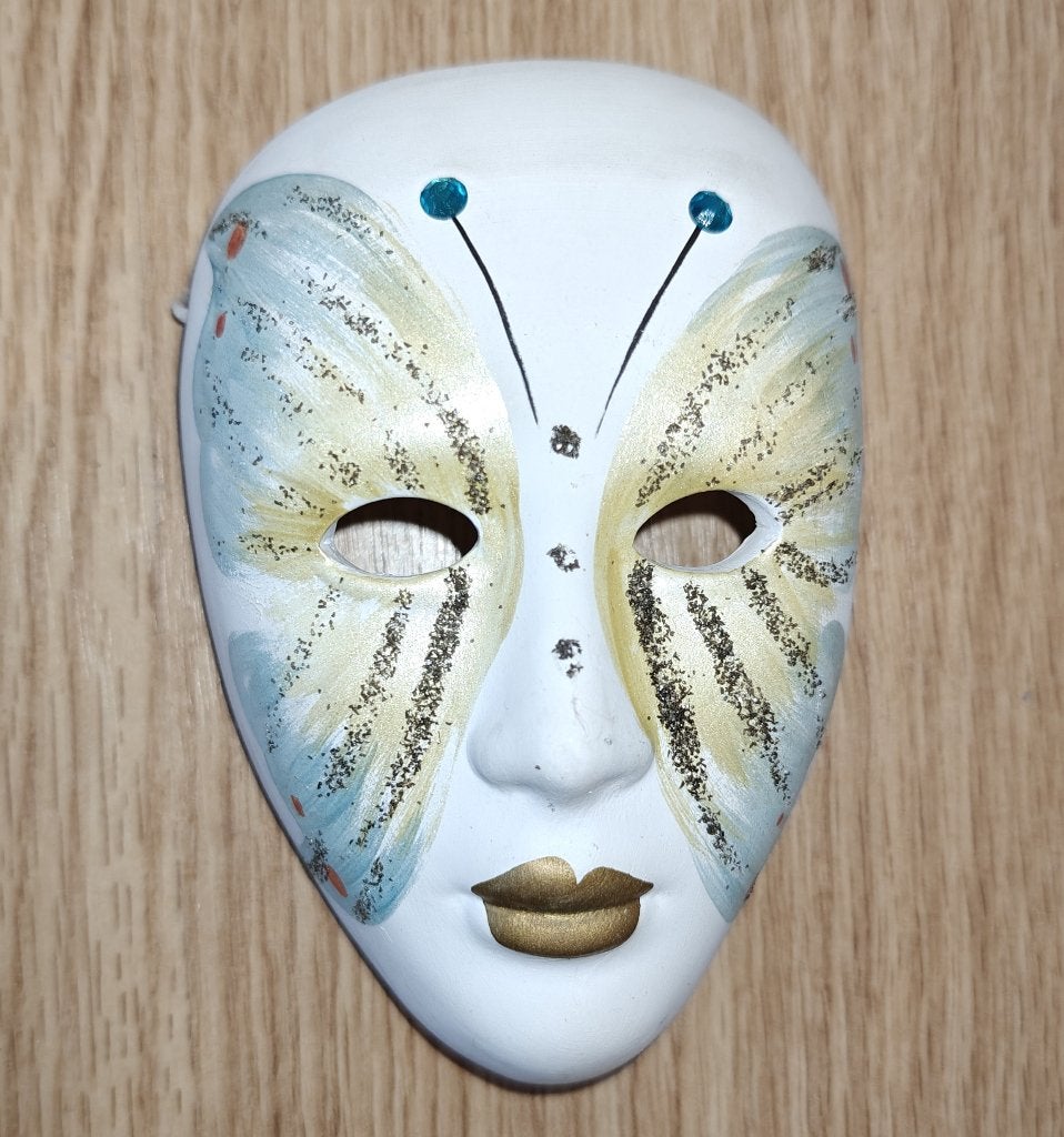origineel Venetiaans muur masker, Huis en Inrichting, 9 cm, Decoratieobject, Steen/keramiek, Ophalen of Verzenden