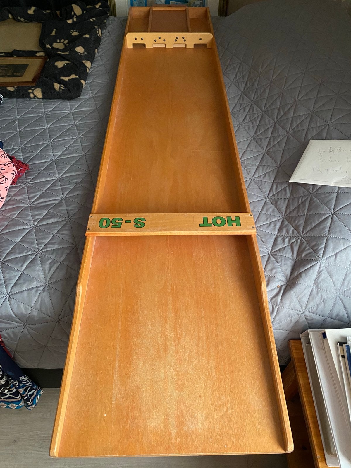 Wedstrijd Sjoelbak Hot s 50 ,2 meter.Bieden, Ophalen, Gebruikt