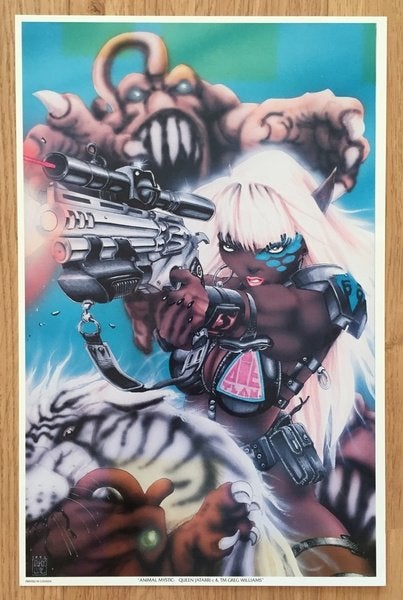 Animal Mystic: Queen Jatarri Limited Edition Portfolio Print, Rechthoekig Staand, A4 of kleiner, Nieuw, Ophalen of Verzenden