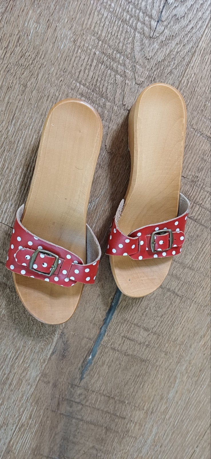 Houten kleppers van klompenkoning, Kleding | Dames, Schoenen, Overige typen, Ophalen of Verzenden, Zo goed als nieuw, Klompenkoning