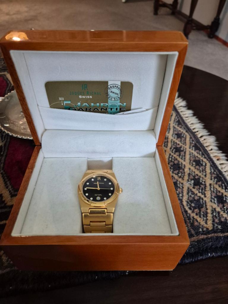 Jaques Richal horloge met originele doos, Sieraden, Tassen en Uiterlijk, Horloges | Heren, Overige merken, Overige materialen