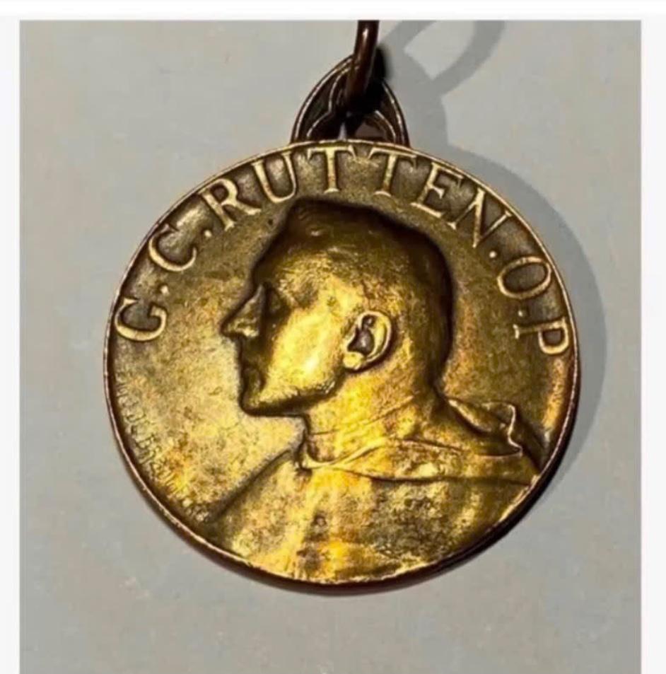 Antieke medaille Belgie 1904-1914 beroepsvereniging, Ophalen of Verzenden, Overige materialen, Buitenland