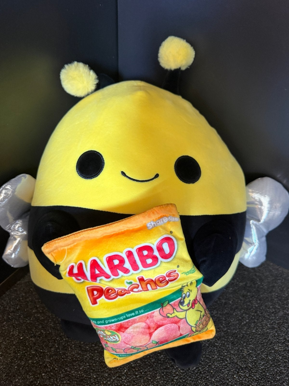 Squishmallow Haribo Peaches Bij knuffel, ZURU INC, ., Overige typen, Nieuw