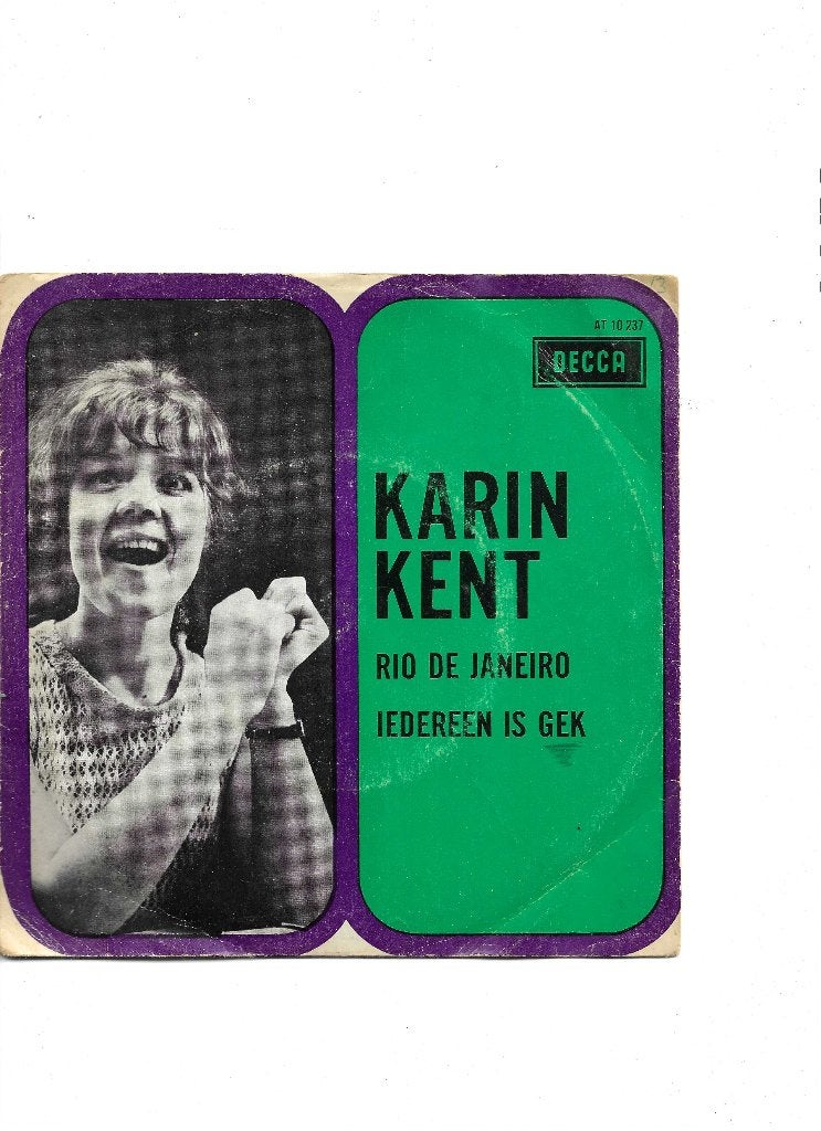 Single Karin Kent - Rio de Janeiro, Cd's en Dvd's, Ophalen of Verzenden, Gebruikt, 7 inch, Nederlandstalig