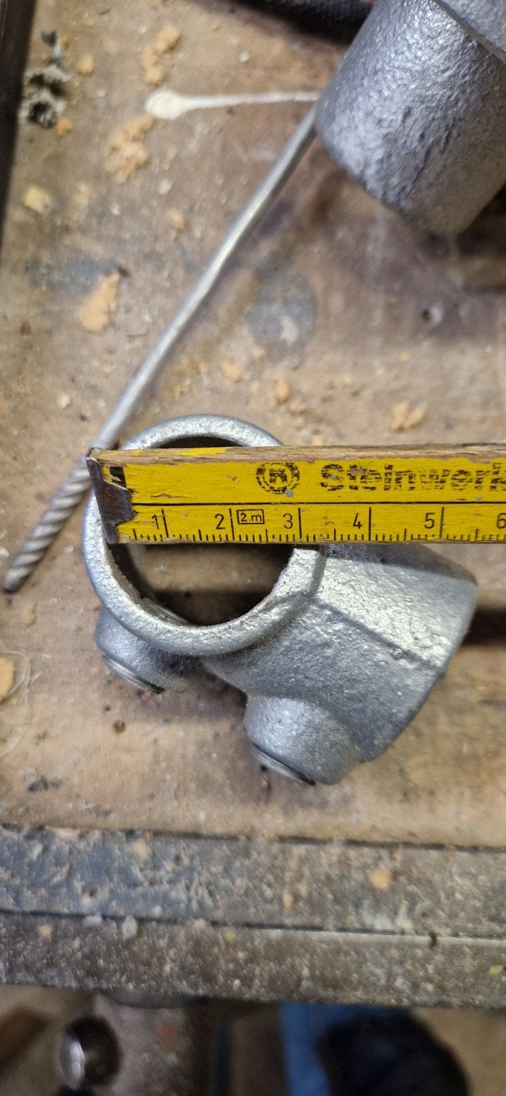 kist met steigerpijp koppelingen, Ophalen, Nieuw