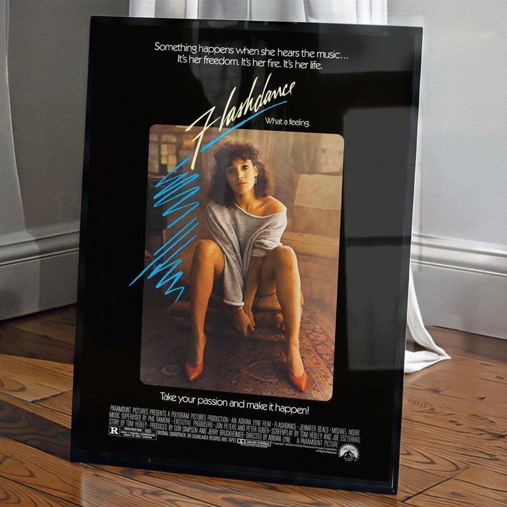 FLASHDANCE 1980 jaren 80 dans film poster, Verzenden, Nieuw, A1 t/m A3, Film en Tv