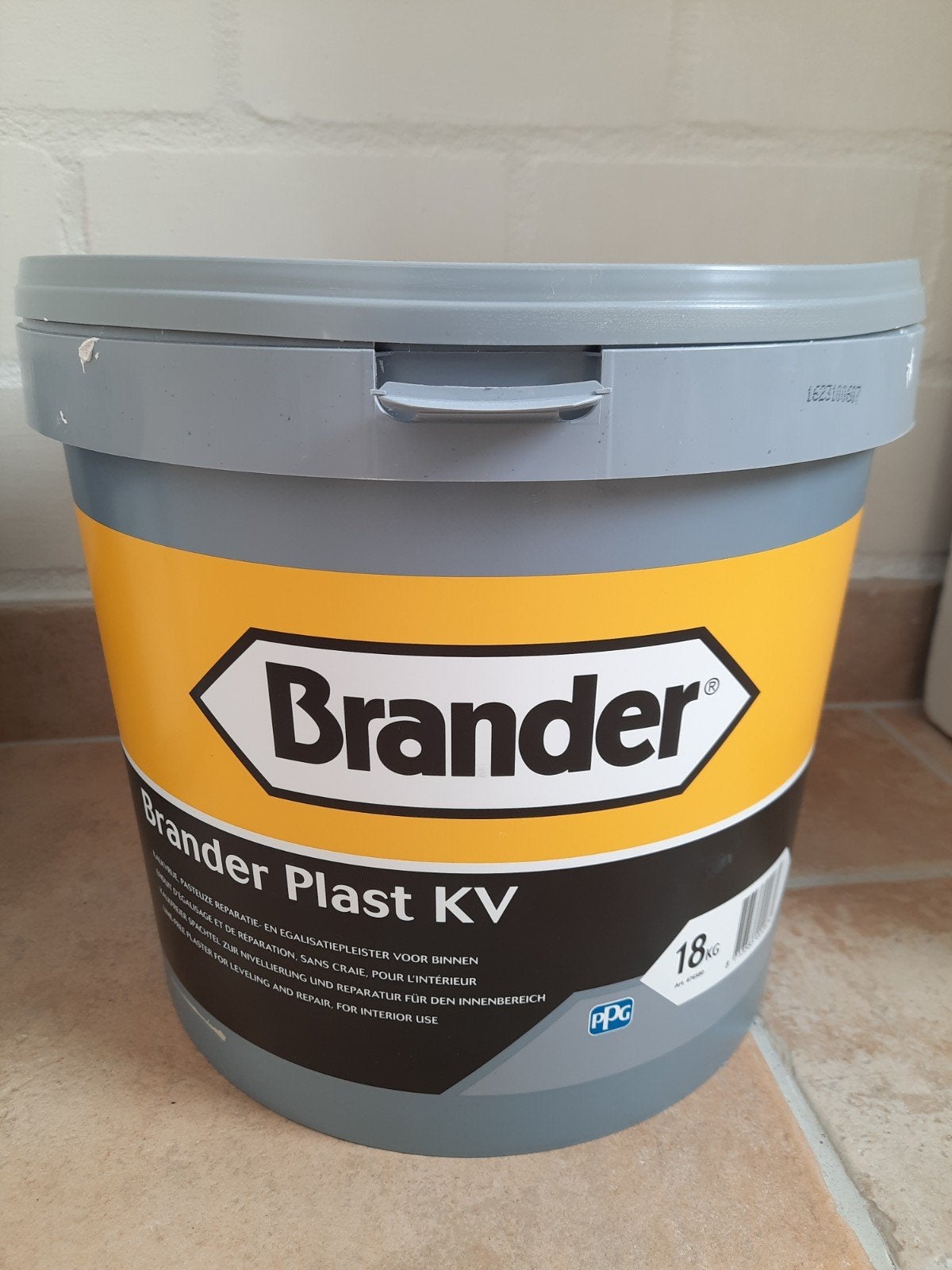 Brander Plast KV - Egalisatiepleister voor binnen, Ophalen, Gebruikt, Wit, Verf