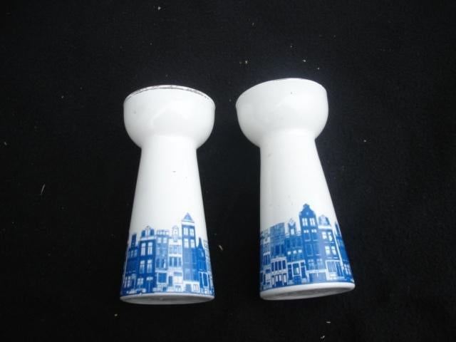 Vintage hyacintenglazen / vaasjes / Leerdam e.a, Antiek en Kunst, Antiek | Glas en Kristal, Ophalen of Verzenden