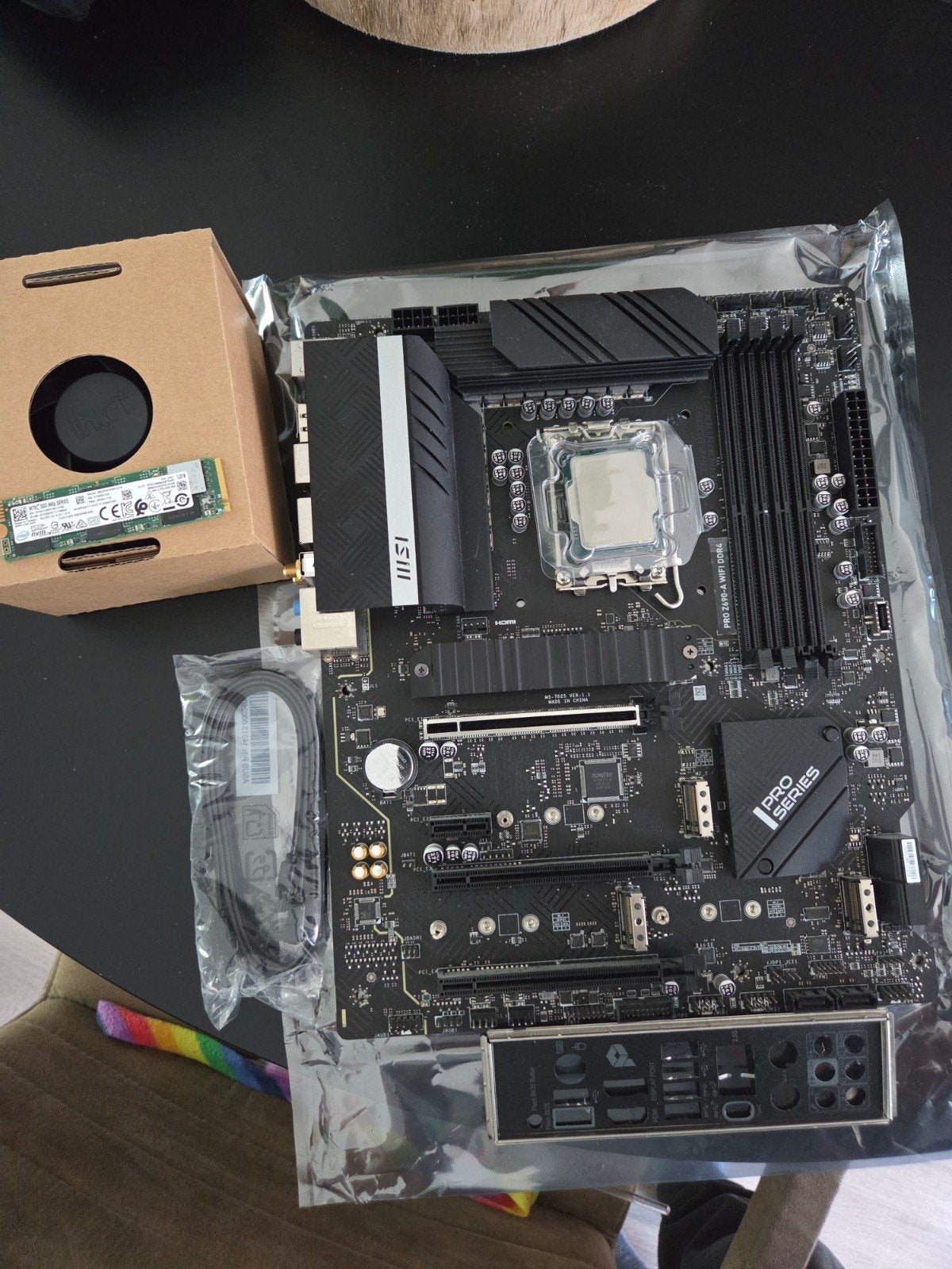 MSI PRO Z690-A WIFI DDR4 Moederbord met Intel i5-12600KF, LGA 1700, Gebruikt, Verzenden, DDR4