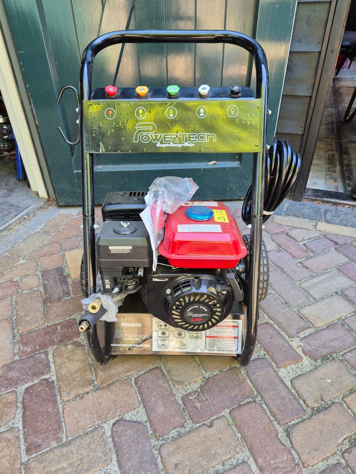 Powertech PT3000PSI Benzine Hogedrukreiniger, Ophalen, Nieuw, Benzine, Powertech