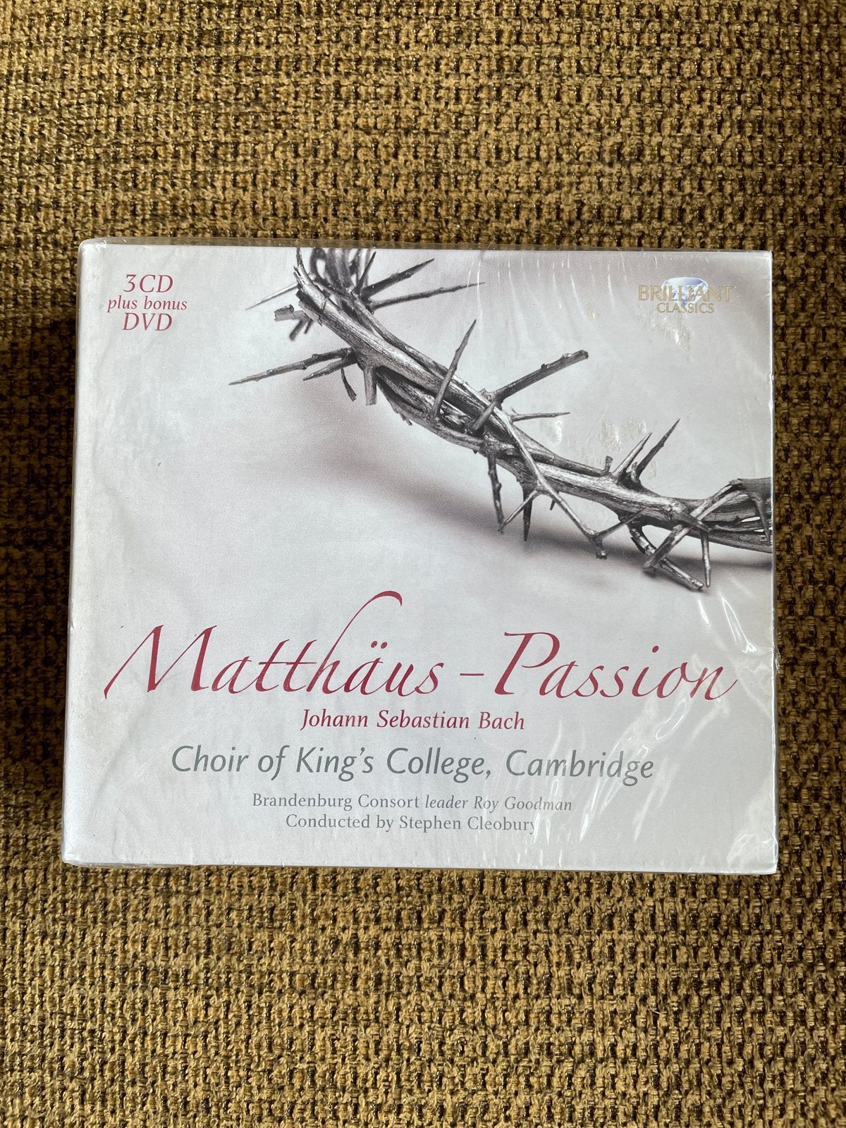Bach: Matthäus-Passion (3cd + bonus dvd) - Nieuw, Inclusief DVD, Boxset, Ophalen of Verzenden, Nieuw in verpakking