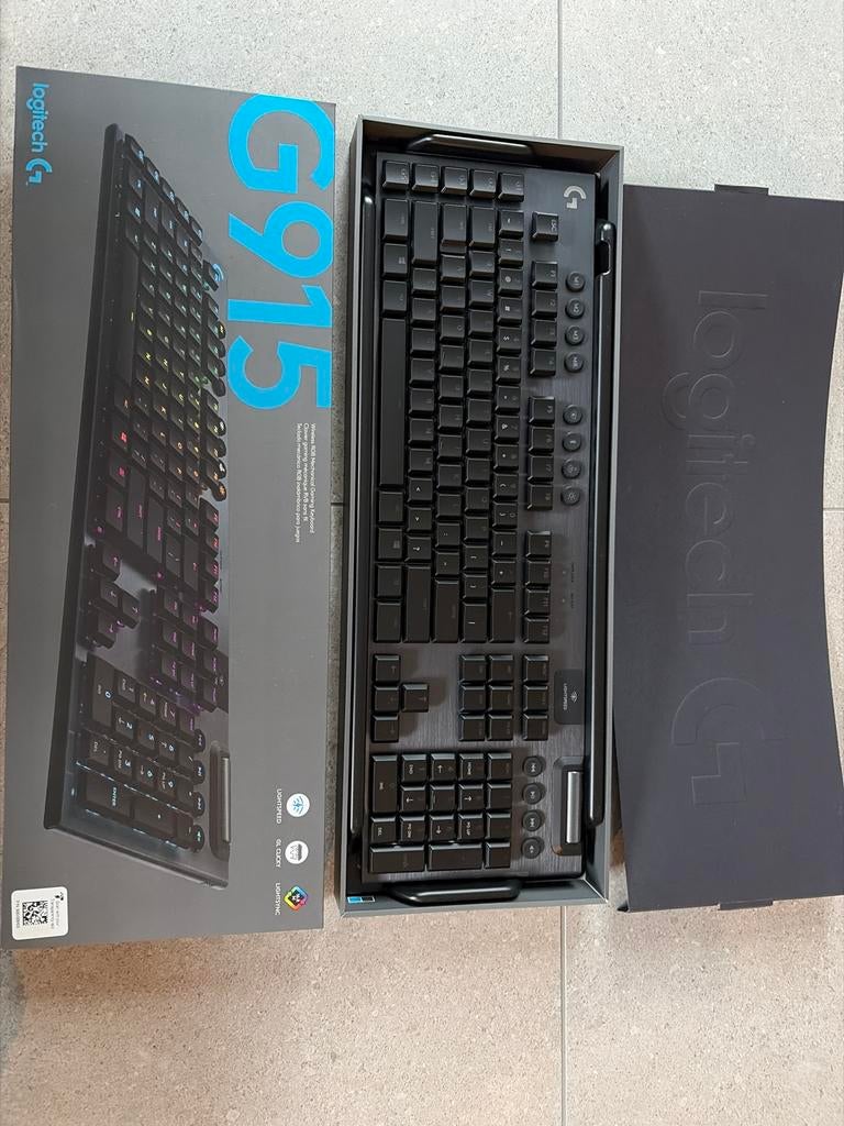 Logitech G915 Draadloos Gaming Toetsenbord RGB, Computers en Software, Toetsenborden, Gaming toetsenbord, Nieuw, Ophalen of Verzenden