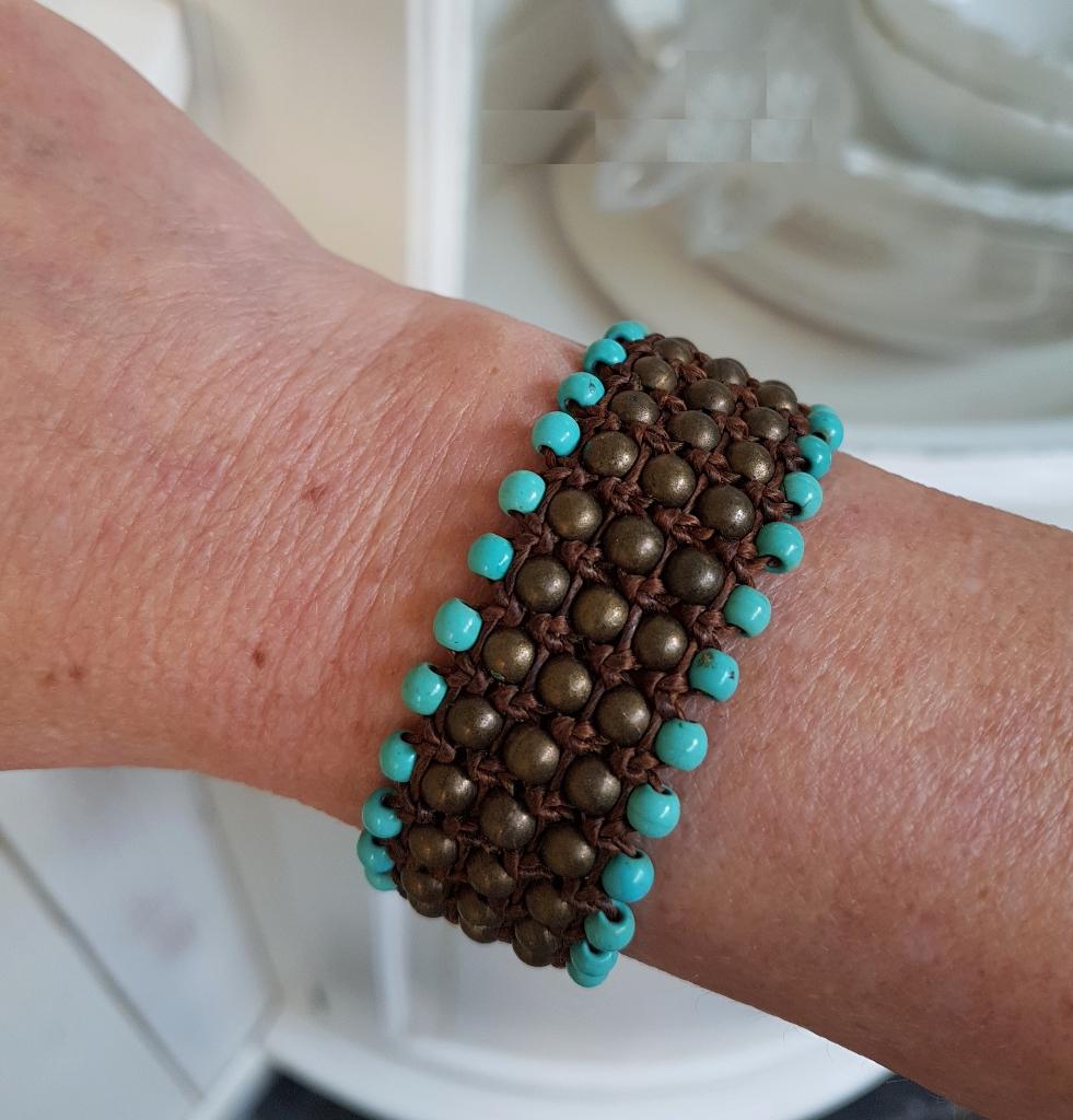 Hot Lava Armband rounds Turquoise 🌺🌺🌺, Overige materialen, Met bedels of kralen, Overige kleuren, Verzenden