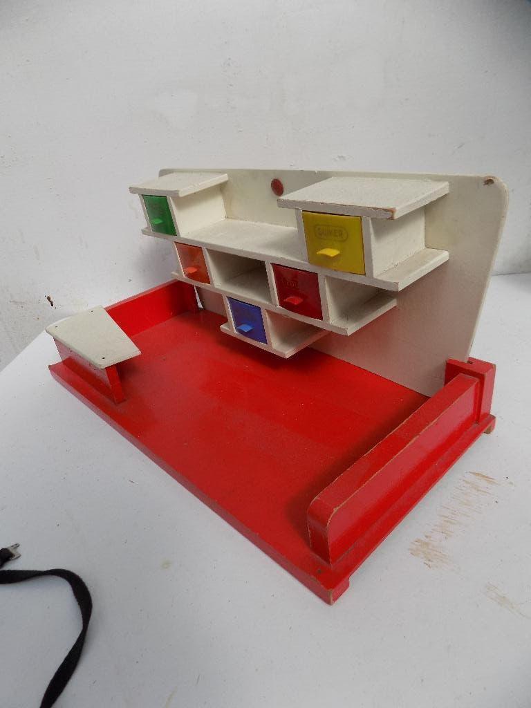 Vintage houten speelgoed winkel keuken Okwa, Ophalen of Verzenden, Gebruikt
