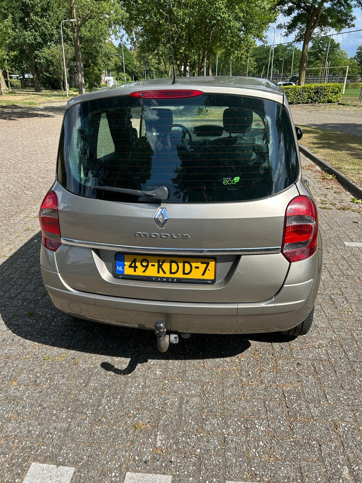Renault Grand Modus 1.2 TCE 2009 Beige, Auto's, Voorwielaandrijving, 4 cilinders, 100 pk, Origineel Nederlands