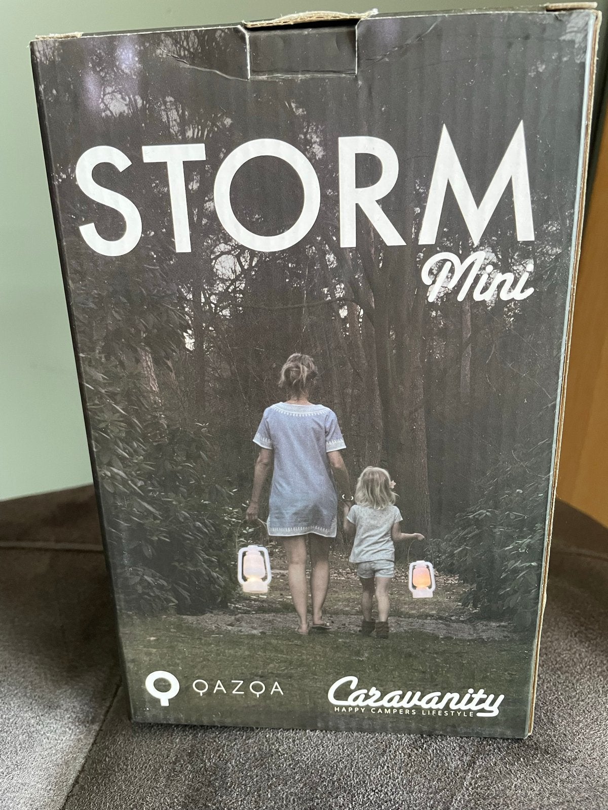 QAZQA STORM Mini LED Lantaarn met Vlam Effect, Ophalen of Verzenden, Nieuw, Batterij