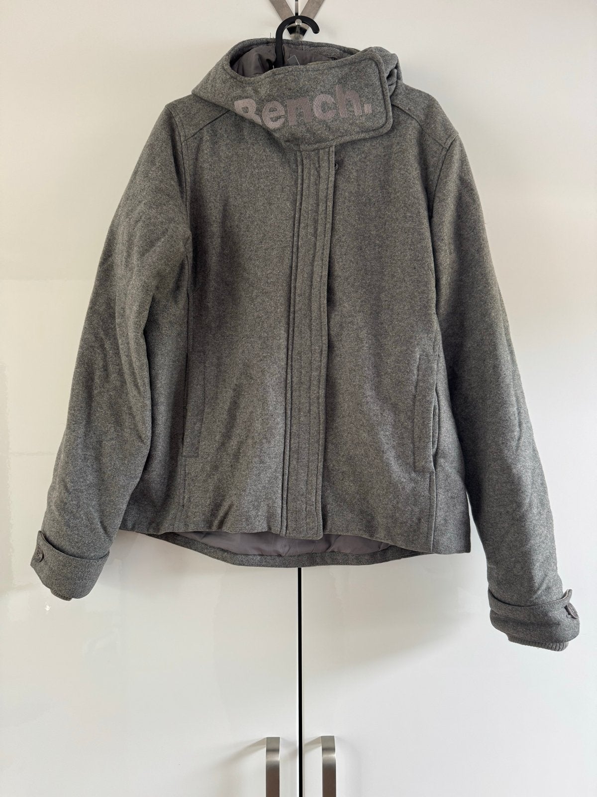 Bench winterjas grijs maat L, Kleding | Dames, Ophalen of Verzenden, Gedragen, Maat 42/44 (L), Grijs