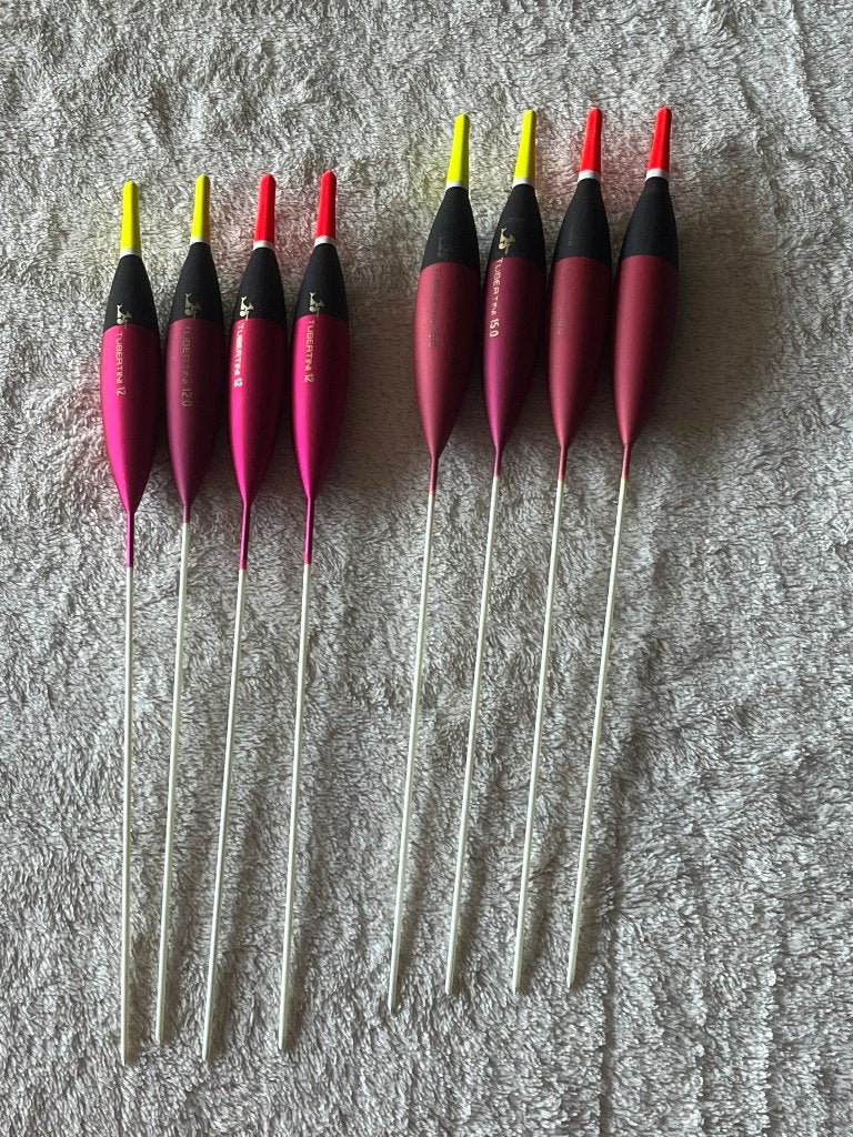 adv 62 / NIEUW serie 8 dobbersTUBERTINI, Ophalen of Verzenden, Gebruikt, Dobber of Lood