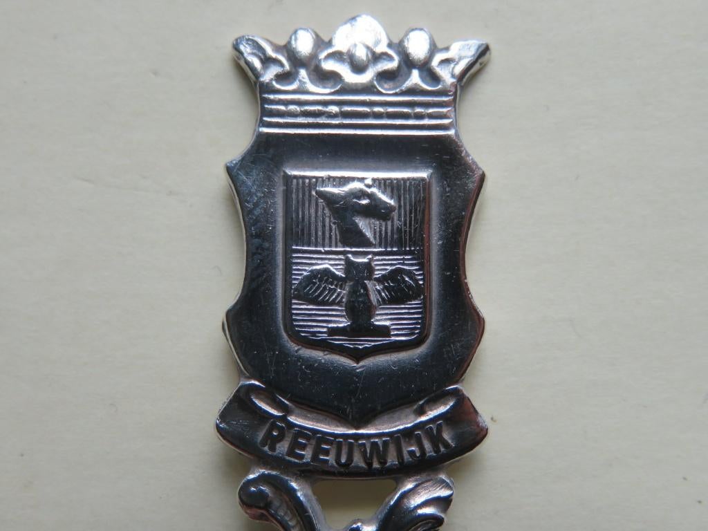 Verzilverd Gero lepeltje oud wapen Reeuwijk model 997, Verzenden