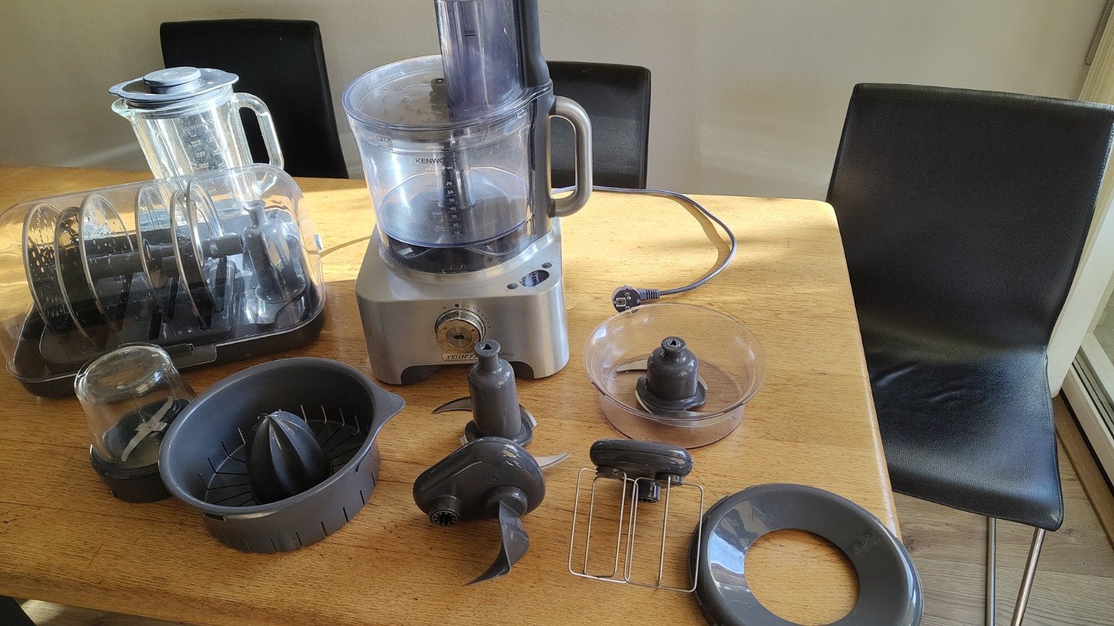 Kenwood Multipro FPM910 Foodprocessor - Zilver, Witgoed en Apparatuur, Keukenmixers, Gebruikt, 3 snelheden of meer, Ophalen of Verzenden