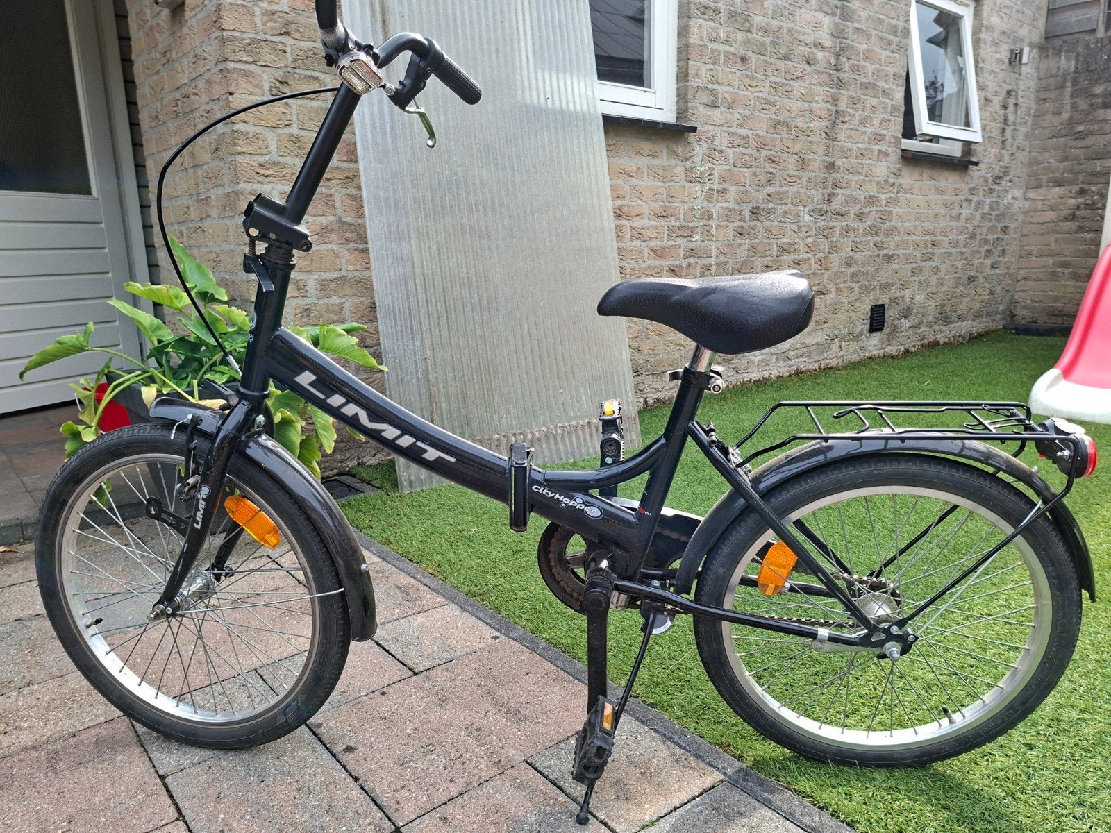 Limit CityHopper opvouwbare fiets - Zwart, 20 inch of meer, Gebruikt, Velgrem, Versnellingen